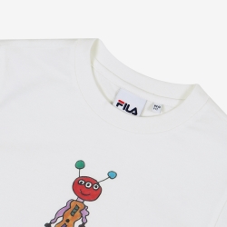 Fila Doodle Monster Printed - Poikien Poolopaita - Valkoinen | FI-88813